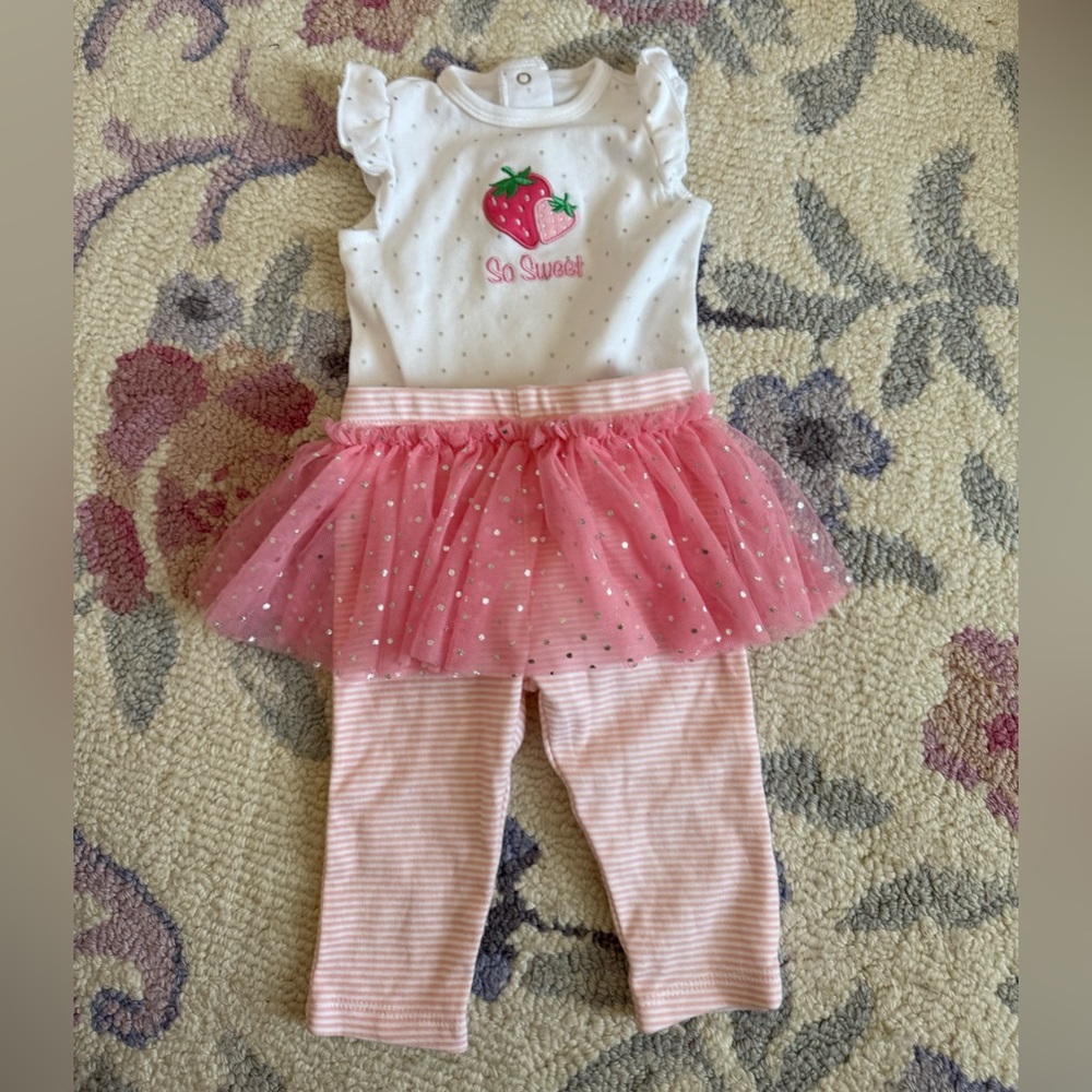 Little Me skirted legging set